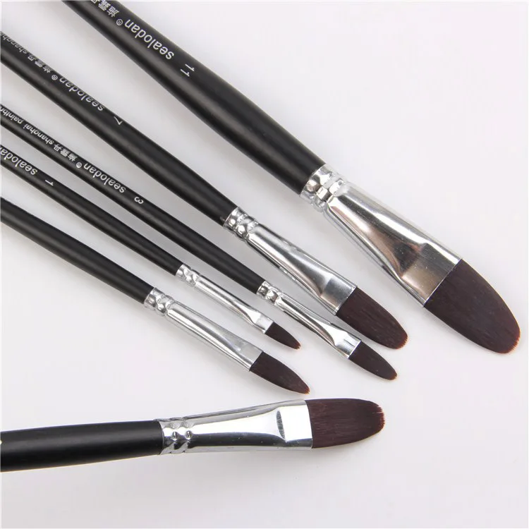 Factory direct high-grade nylon hair black Scrub Pole brush tongue peak painting wholesale acrylic painting pen painting brush
Factory direct high-grade nylon hair black Scrub Pole brush tongue peak painting wholesale acrylic painting pen painting brush