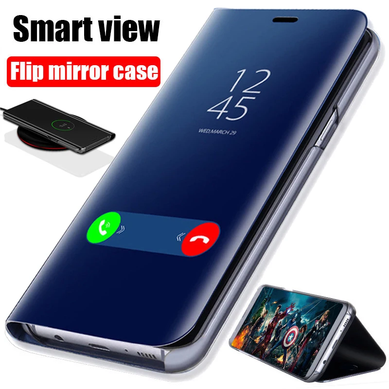 Зеркальный чехол для Xiaomi Mi 6 8 SE A1 A2 Lite Pocophone F1 Redmi S2 5 Plus Note Note5A 4 4X Global 3 Pro Prime