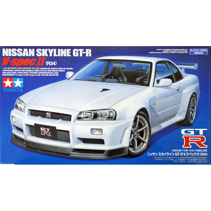 Модель 1/24 TAMIYA 24258 NISSAN SKYLINE GT R V spec II(R34) hobby|Наборы для сборки моделей| |