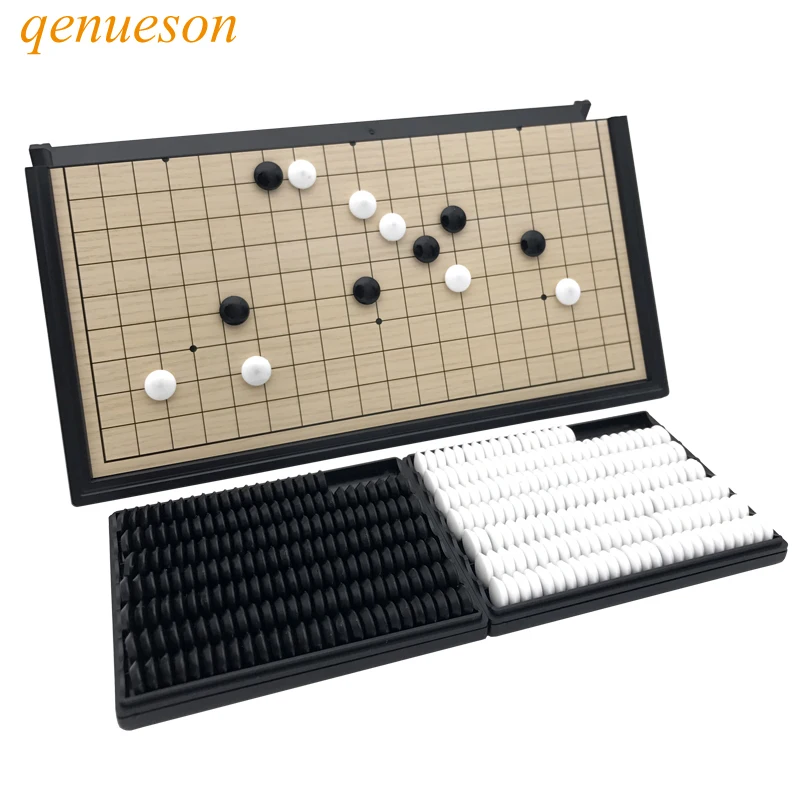 Фото Высококачественная китайская игра в шашки Go портативный складной стол магнитный