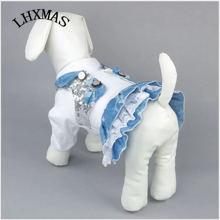 Pet Dog Dess Dog Clothes For Small Dog Spring and Autumn Jean Skirt Pet Clothes For Dogs Puppy Cat Clothes D273
Pet Dog Dess Dog Clothes For Small Dog Spring and Autumn Jean Skirt Pet Clothes For Dogs Puppy Cat Clothes D273