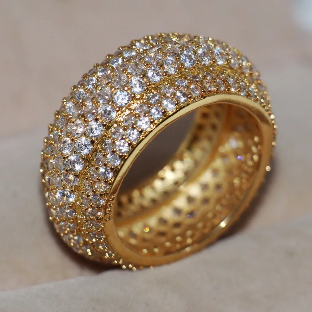 Size 5-11 Handmade chongcong Luxury Jewelry 10KT Yellow Gold Filled Pave 5A CZ Zirconia Women Engagement Band Finger Ring Gift
Size 5-11 Handmade chongcong Luxury Jewelry 10KT Yellow Gold Filled Pave 5A CZ Zirconia Women Engagement Band Finger Ring Gift