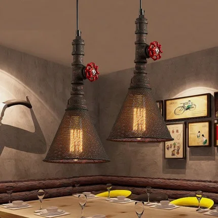 Loft Style Water Pipe Lamp Edison LED Pendant Light Fixtures Vintage Industrial Lighting For Living Dining Room Hanging Lights
Loft Style Water Pipe Lamp Edison LED Pendant Light Fixtures Vintage Industrial Lighting For Living Dining Room Hanging Lights