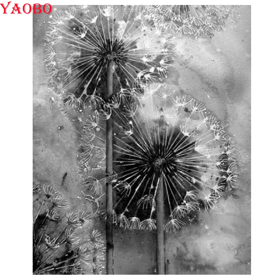 Black and white art 5D DIY Diamond Painting Dandelion Full Square round stone 3D Rhinestone Embroidery Mosaic Wall Decor
Black and white art 5D DIY Diamond Painting Dandelion Full Square round stone 3D Rhinestone Embroidery Mosaic Wall Decor