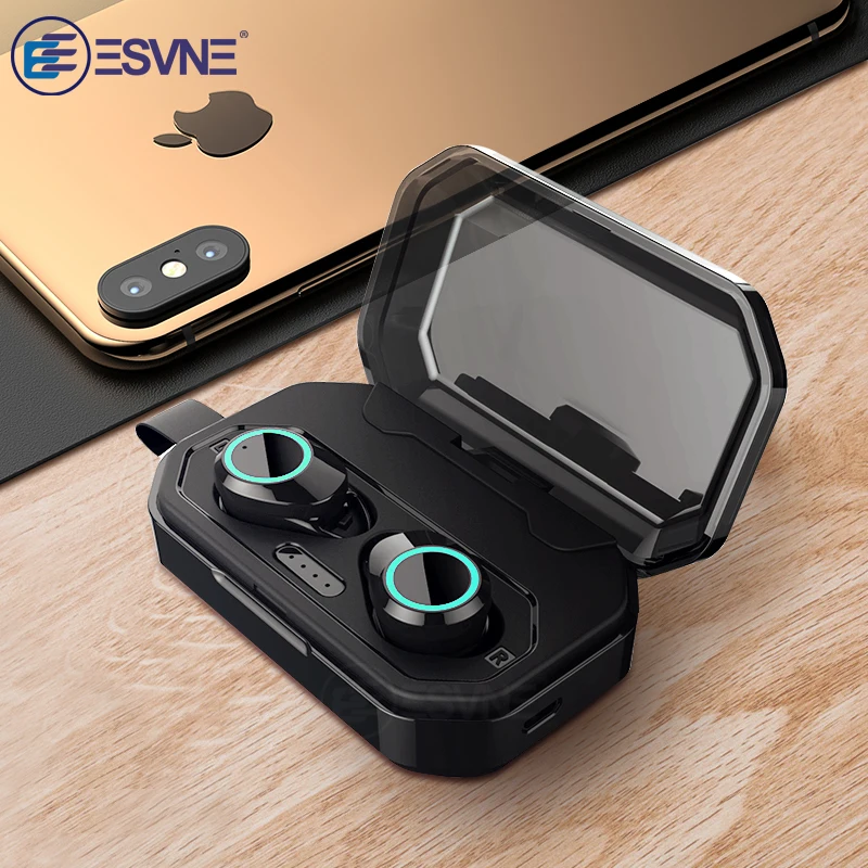 Esvne X6 TWS Bluetooth 5 0 Беспроводные наушники с объемным звуком спортивные в ухо