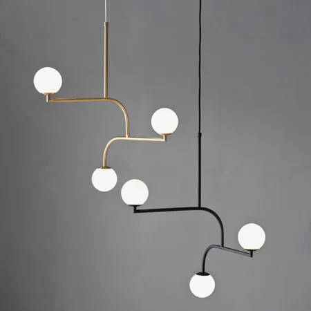 Nordic Matte Black Iron Molecular Cord Hanging Droplight Rotatable Pendant Lights with LED Frosted Glass Ball Shade
Nordic Matte Black Iron Molecular Cord Hanging Droplight Rotatable Pendant Lights with LED Frosted Glass Ball Shade