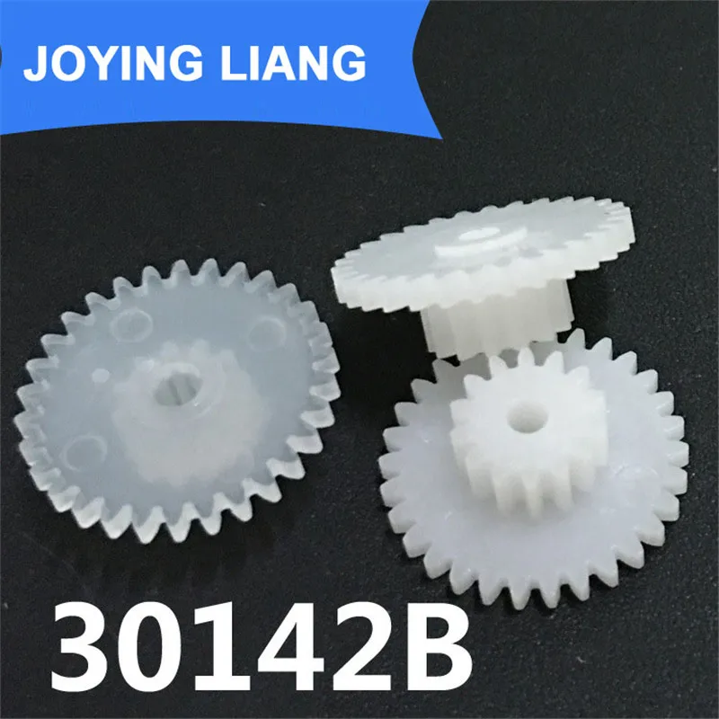 30142B Gear 0.5M Plastic Gear Double Cone 30 Tooth/ 14 Tooth Loose 2mm Shaft Hole Gear Wheel (2500pcs/lot)
30142B Gear 0.5M Plastic Gear Double Cone 30 Tooth/ 14 Tooth Loose 2mm Shaft Hole Gear Wheel (2500pcs/lot)