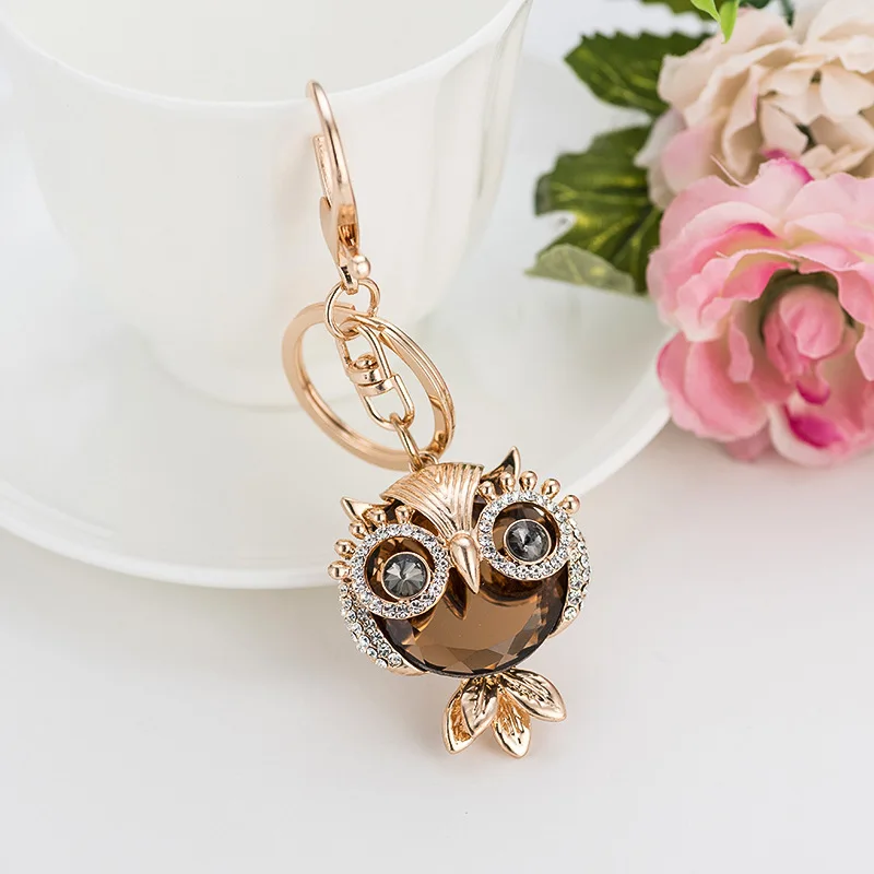 RE New design crystal owl keychain full rhinestone key ring key holders for women bag accessories cute animal car key chain G34
RE New design crystal owl keychain full rhinestone key ring key holders for women bag accessories cute animal car key chain G34