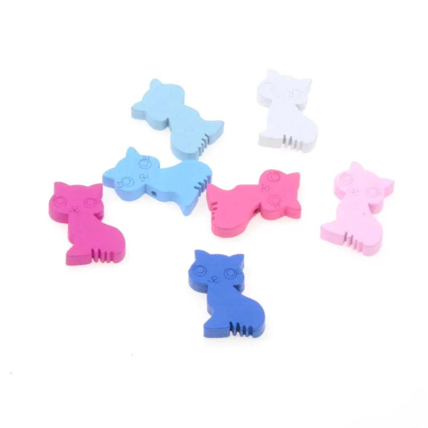 MIAOCHI DIY 30Pcs Mixed Color Cat Handmade Natural Wood Spacer Wooden Beads For Jewelry Making Fit Childs Crafts Beaded 29x18mm
MIAOCHI DIY 30Pcs Mixed Color Cat Handmade Natural Wood Spacer Wooden Beads For Jewelry Making Fit Childs Crafts Beaded 29x18mm