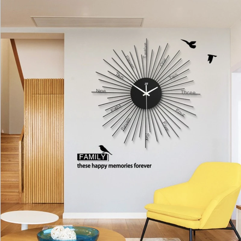 43cm wall clock living room bedroom metal wall clock home decoration quartz clock modern minimalist clock
43cm wall clock living room bedroom metal wall clock home decoration quartz clock modern minimalist clock