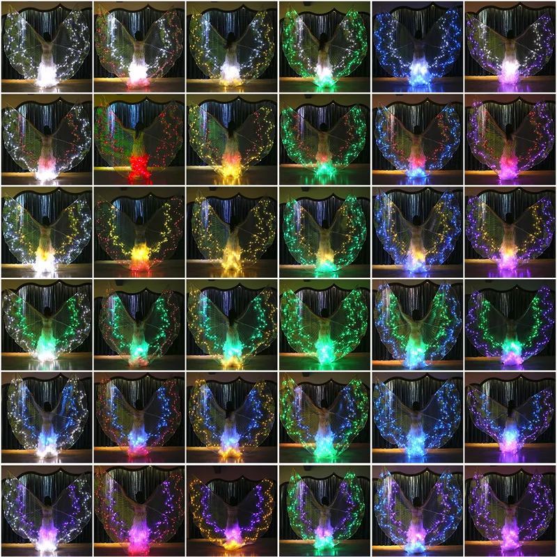 vlinder vleugels Prop Women Dance Accessories led costume Wings Girls LED Wings Belly Dance 36 Colors-changing
vlinder vleugels Prop Women Dance Accessories led costume Wings Girls LED Wings Belly Dance 36 Colors-changing