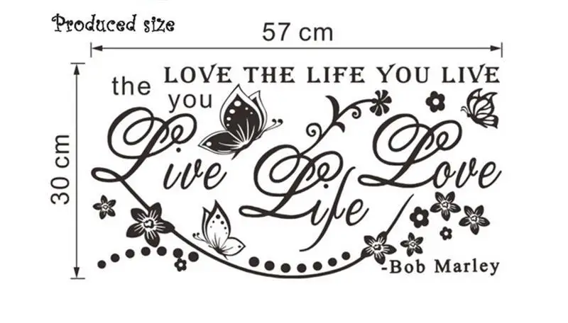 Live Life стикер на стены любовь виниловые обои для гостиной и спальни|decor wallpaper|quote wall