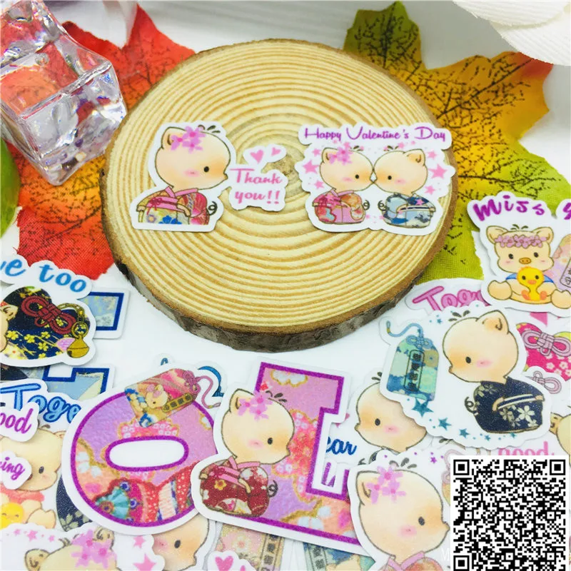 40 pcs Anime pig couple Stickers for Car Styling Bike Motorcycle Phone book Travel Luggage toy Funny Sticker Bomb Decals
40 pcs Anime pig couple Stickers for Car Styling Bike Motorcycle Phone book Travel Luggage toy Funny Sticker Bomb Decals