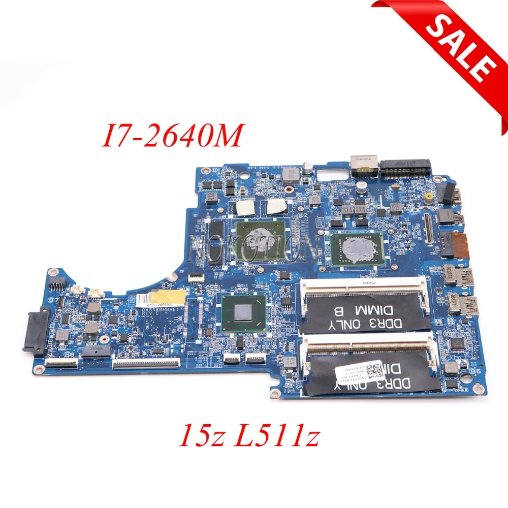 NOKOTION DASS8BMBAE1 CN-01XFF3 01XFF3 CN-00CJ8 Main board For dell XPS 15z L511z laptop motherboard I7-2640M GT525M full tested
NOKOTION DASS8BMBAE1 CN-01XFF3 01XFF3 CN-00CJ8 Main board For dell XPS 15z L511z laptop motherboard I7-2640M GT525M full tested