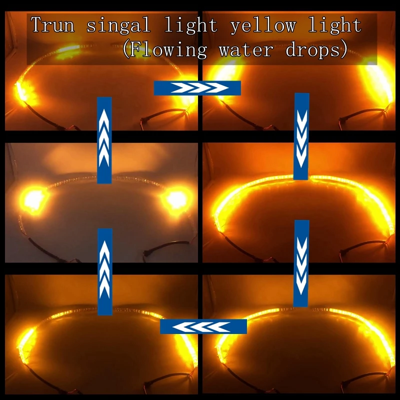 Yituancar 2X Flexible 50CM White/Amber Flowing Water Drops Flash Styling LED Daytime Running Light Turn Signal DRL Car Fog Lamp
Yituancar 2X Flexible 50CM White/Amber Flowing Water Drops Flash Styling LED Daytime Running Light Turn Signal DRL Car Fog Lamp