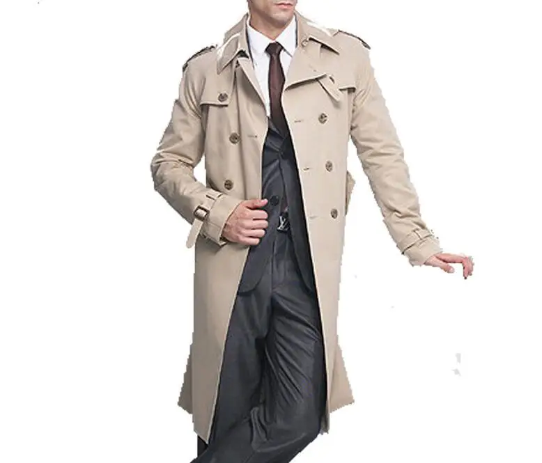 S-6XL HOT 2019 Spring Men New Fashion Add long big yards of cultivate one's morality double-breasted trench coat
S-6XL HOT 2019 Spring Men New Fashion Add long big yards of cultivate one's morality double-breasted trench coat