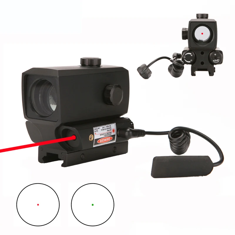Tactical Red Green Dot Sight Scope Holographic Rifle Shooting Built-in Red Laser sight 20mm Rail For Hunting Riflescopes
Tactical Red Green Dot Sight Scope Holographic Rifle Shooting Built-in Red Laser sight 20mm Rail For Hunting Riflescopes