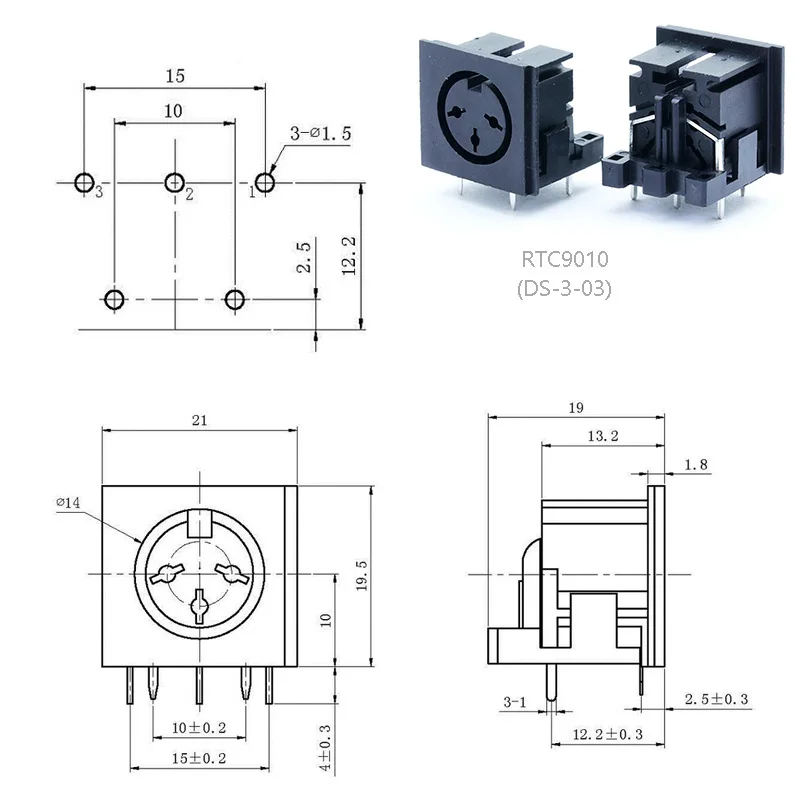 100pcs/lot 3 Pin DIN Female Jack Right Angle PCB Panel Mount 90 Degree 3Pin Female DIN Jack Chassis Socket
100pcs/lot 3 Pin DIN Female Jack Right Angle PCB Panel Mount 90 Degree 3Pin Female DIN Jack Chassis Socket