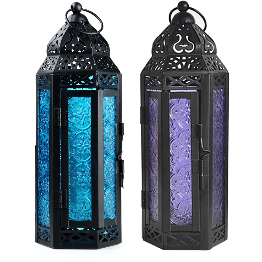 Exotic Delight Moroccan Glass Metal Lantern Garden Candle Holder Table/Hanging Lantern For parties and weddings Bed Room Light
Exotic Delight Moroccan Glass Metal Lantern Garden Candle Holder Table/Hanging Lantern For parties and weddings Bed Room Light