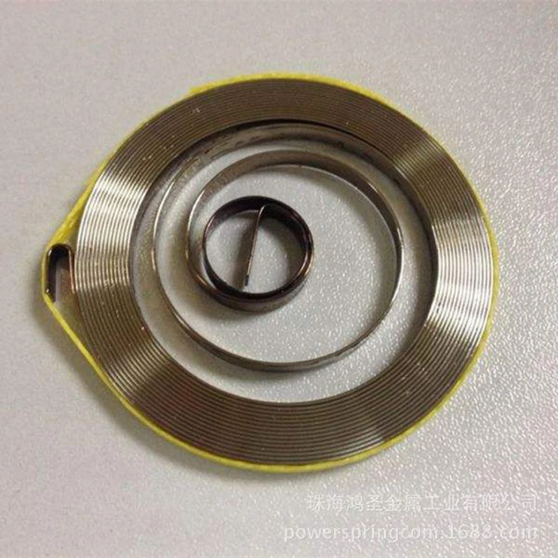 High performance constant variable force flat spiral motor spring, 0.5mm thickness x 5mm width x 2500mm length
High performance constant variable force flat spiral motor spring, 0.5mm thickness x 5mm width x 2500mm length