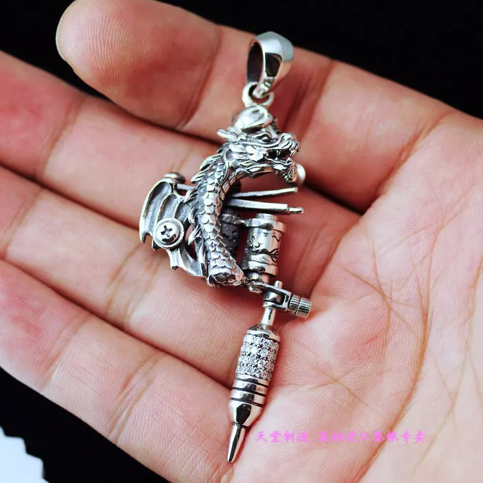 Oriental uibrations s925 silver three-dimensional tattoo machine pure silver pendants for man
Oriental uibrations s925 silver three-dimensional tattoo machine pure silver pendants for man