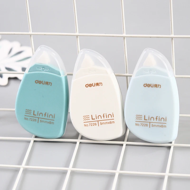 DELI Correction Tape Students Stationary Writing Correction Tape Pupils Kawaii Creative Correction Tapes 5mm*6m School Supplies
DELI Correction Tape Students Stationary Writing Correction Tape Pupils Kawaii Creative Correction Tapes 5mm*6m School Supplies