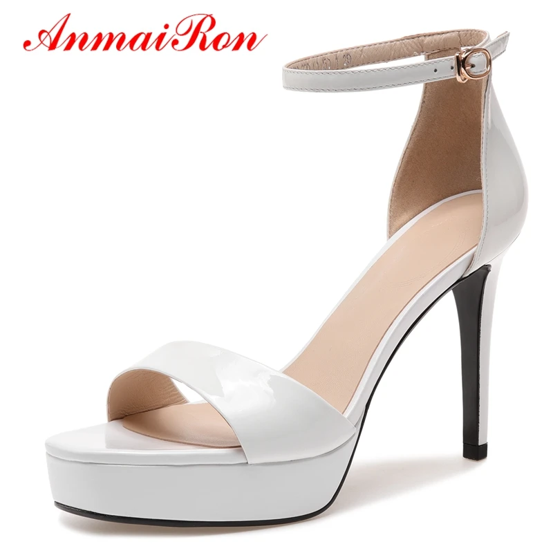 ANMAIRON Genuine Leather Basic Dress High Heels Sandals Women Buckle Strap Zapatos De Mujer Sandals Size 34-39 LY336
ANMAIRON Genuine Leather Basic Dress High Heels Sandals Women Buckle Strap Zapatos De Mujer Sandals Size 34-39 LY336