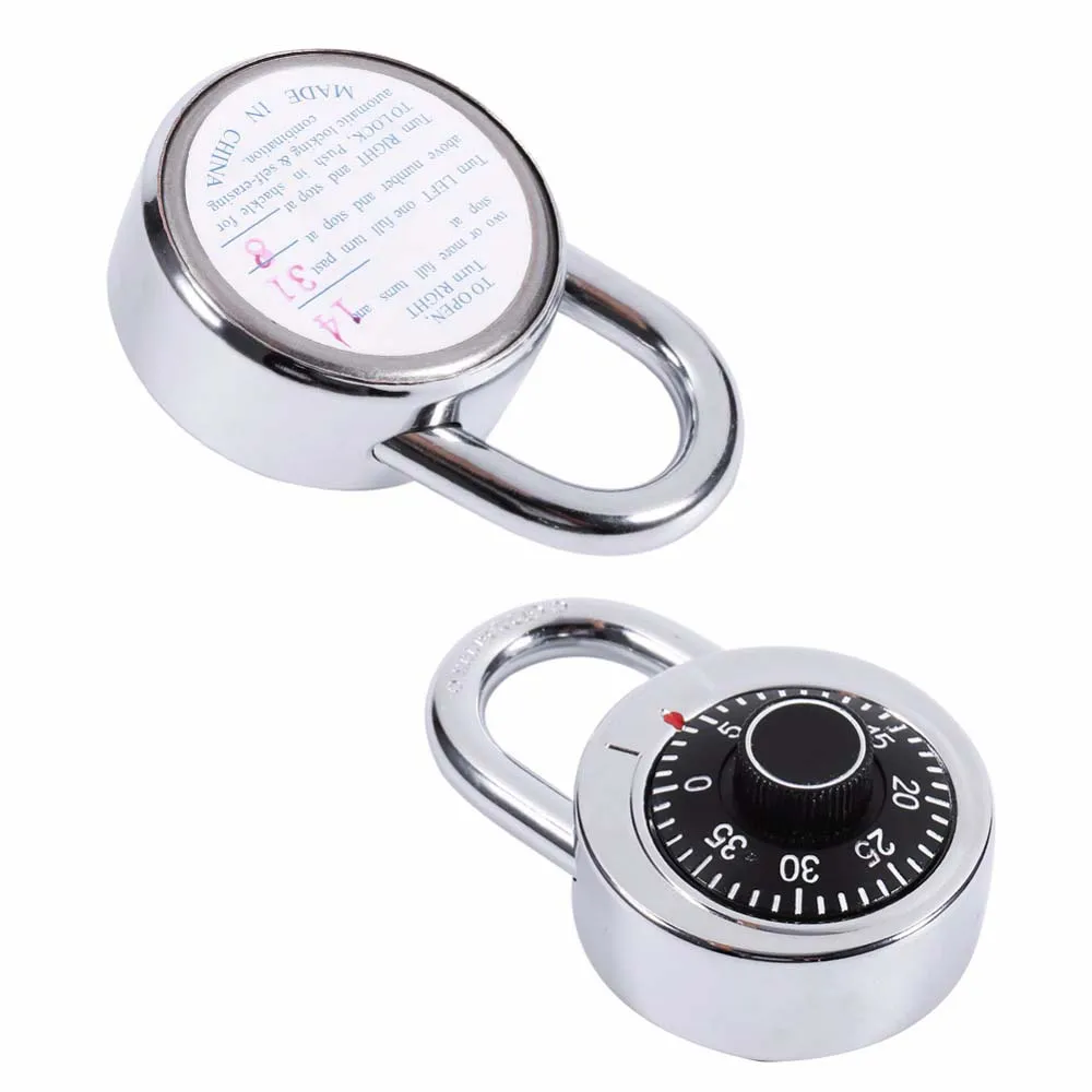1 pc Rotary Padlock Digit Combination Code Lock Safe Round Dial Number Luggage Suitcase Security Bicycle Suitcase Drawer Cabinet
1 pc Rotary Padlock Digit Combination Code Lock Safe Round Dial Number Luggage Suitcase Security Bicycle Suitcase Drawer Cabinet