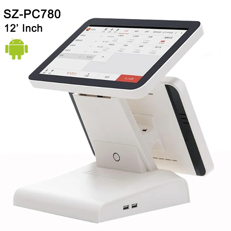Free Software SDK 12"dual screen touch screen pos system Android Tablet PC Cash Register machines support Wifi,bluetooth,camera
Free Software SDK 12"dual screen touch screen pos system Android Tablet PC Cash Register machines support Wifi,bluetooth,camera