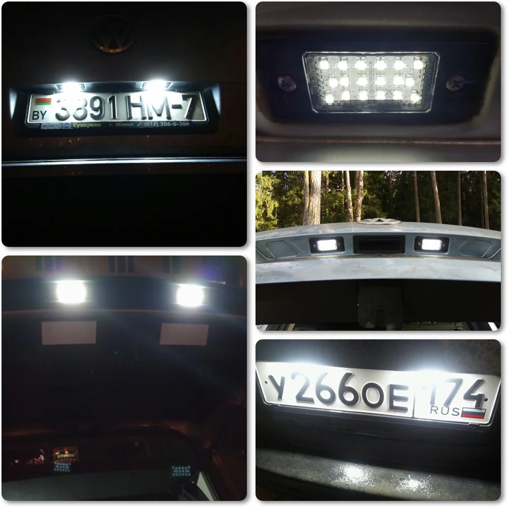 2 шт. светодиодный номерной знак светильник для Porsche Cayenne VW Golf 4 5 Touareg 1Gen Tiguan Passat