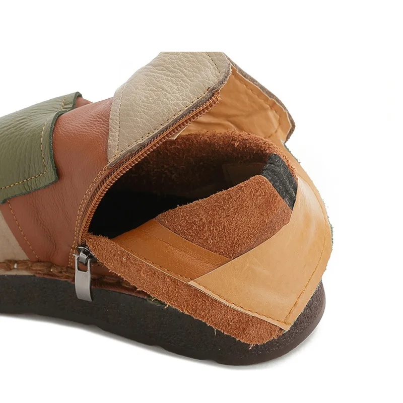 YAERNI 2018 Spring Autumn Real Genuine Leather Women Boots Retro Handmade Mixed Colors Ankle Boots Women Flat Casual Shoes E410
YAERNI 2018 Spring Autumn Real Genuine Leather Women Boots Retro Handmade Mixed Colors Ankle Boots Women Flat Casual Shoes E410