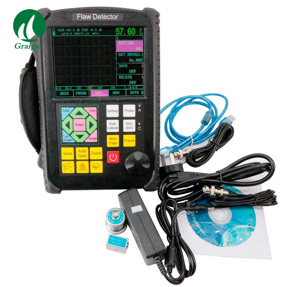 GR650 Digital Portable Ultrasonic Flaw Detector NDT Instrument Measuring Range 0 ~ 10000mm
GR650 Digital Portable Ultrasonic Flaw Detector NDT Instrument Measuring Range 0 ~ 10000mm
