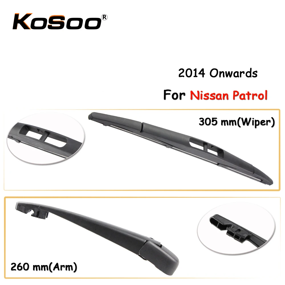 KOSOO Auto Rear Car Wiper Blade For Nissan Patrol,305mm 2014 Onwards Rear Window Windshield Wiper Blades Arm,Car Accessories
KOSOO Auto Rear Car Wiper Blade For Nissan Patrol,305mm 2014 Onwards Rear Window Windshield Wiper Blades Arm,Car Accessories