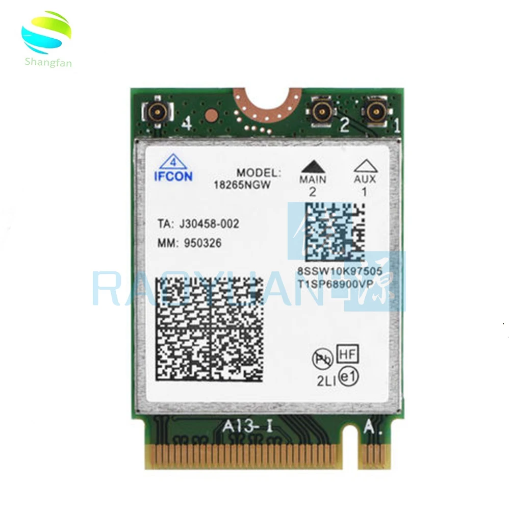 Wireless wifi Card Tri-Band For Intel Wireless-AC18265 18265NGW Bluetooth 4.2 Dual Band 2.4GHz5GHz 867Mbps
Wireless wifi Card Tri-Band For Intel Wireless-AC18265 18265NGW Bluetooth 4.2 Dual Band 2.4GHz5GHz 867Mbps