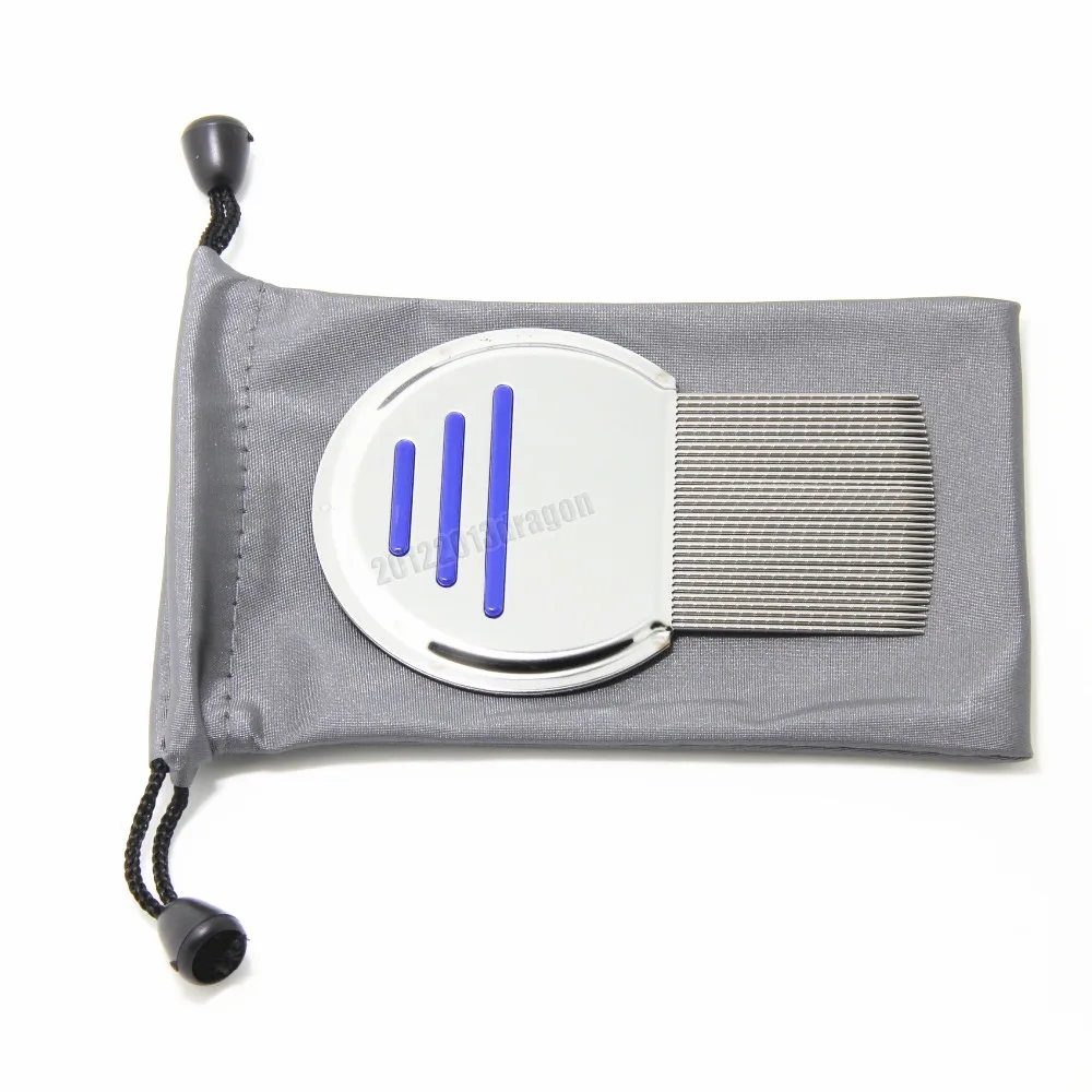 Blue Get down to Nitty gritty Lice Comb Nit Free Kids Hair Rid Headlice stainless steel Metal Teeth remove nit brush with bag
Blue Get down to Nitty gritty Lice Comb Nit Free Kids Hair Rid Headlice stainless steel Metal Teeth remove nit brush with bag