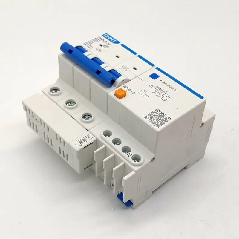 Новый автоматический выключатель CHINT RCBO NXBLE-32 3P + N 30mA C6A 10A 16A 20A 25A 32A - купить по