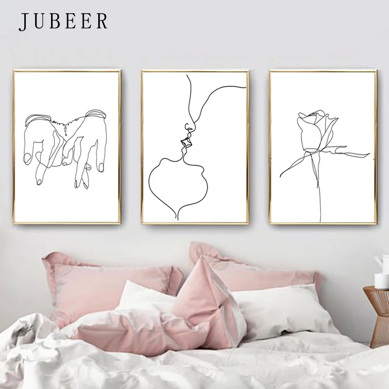 Line Artwork Kissing Couple Art Set of 3 Prints Love Poster Holding Hands Decorative Picture for Bedroom Flower Canvas Painting
Line Artwork Kissing Couple Art Set of 3 Prints Love Poster Holding Hands Decorative Picture for Bedroom Flower Canvas Painting
