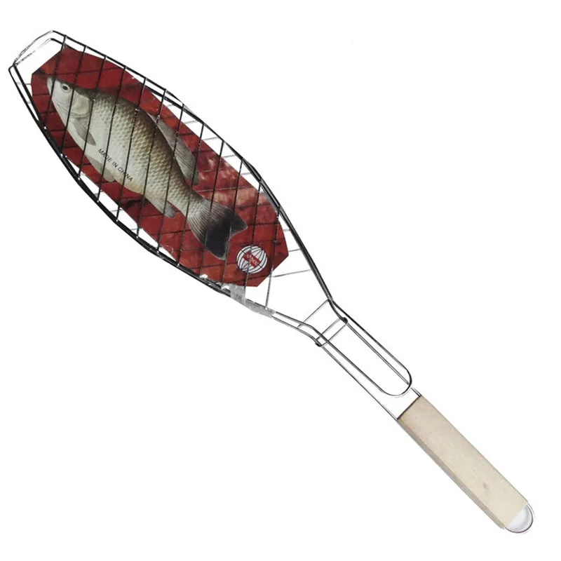 Roasted single fish clip oven fish clip barbecue supplies grilled fish clip bbq accessories handle Barbecue tools
Roasted single fish clip oven fish clip barbecue supplies grilled fish clip bbq accessories handle Barbecue tools
