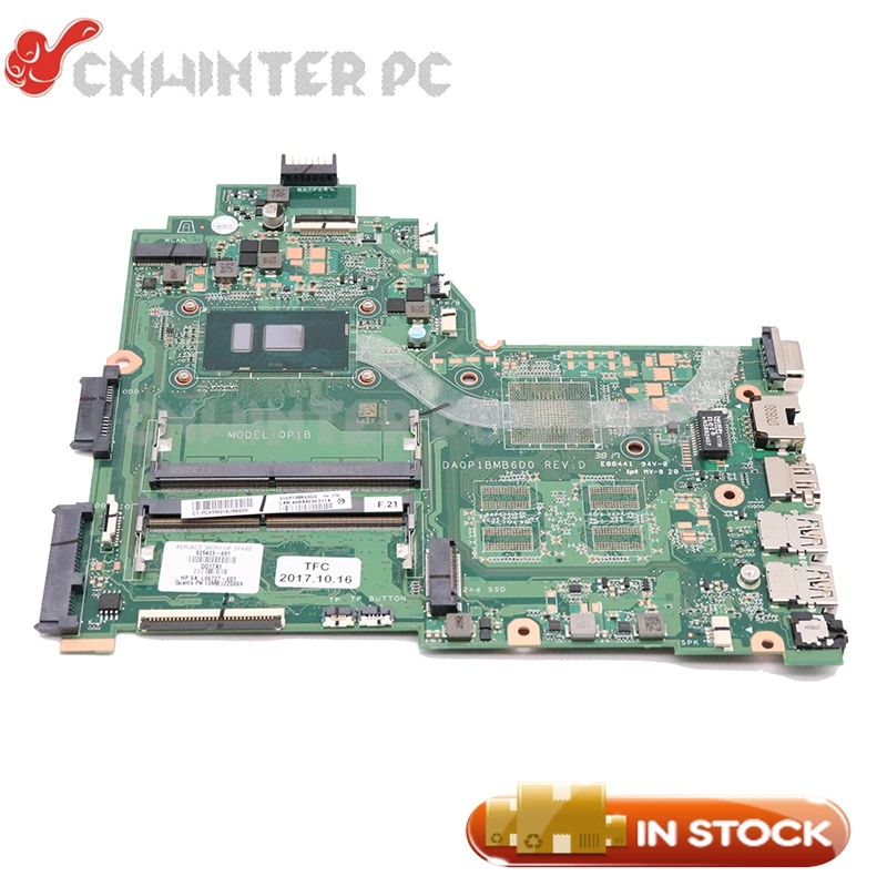 NOKOTION For HP 240 G6 14-bs laptop motherboard SR2UW i3-6006U CPU 925423-601 925423-001 DA0P1BMB6D0
NOKOTION For HP 240 G6 14-bs laptop motherboard SR2UW i3-6006U CPU 925423-601 925423-001 DA0P1BMB6D0