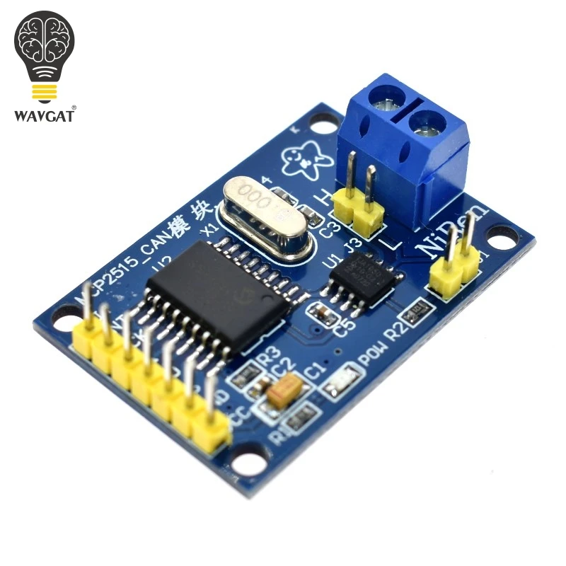 Плата модуля CAN Bus WAVGAT MCP2515 TJA1050 приемник SPI для 51 MCU контроллер рычага Новинка |