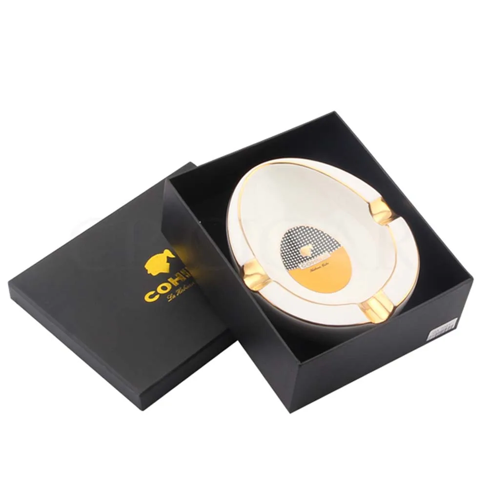COHIBA Cigar Ashtray Home Luxury Big Ashtray 3 Cigars Ashtray Shtand Ceramic Cigarette Ash Tray Car Cenicero Cigar Accessiores
COHIBA Cigar Ashtray Home Luxury Big Ashtray 3 Cigars Ashtray Shtand Ceramic Cigarette Ash Tray Car Cenicero Cigar Accessiores