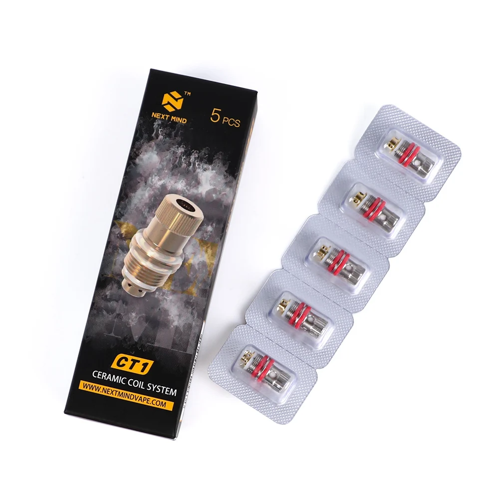 5 штук упак. Next Mind CT1 катушка 1.0ohm и 1.2ohm для Pod System Kit электронная сигарета Core vape