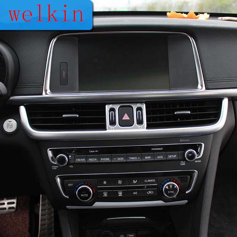 WELKINRY car auto cover styling for KIA Optima K5 JF 2016 2017 ABS chrome console air conditioning outlet air vent sticker trim
WELKINRY car auto cover styling for KIA Optima K5 JF 2016 2017 ABS chrome console air conditioning outlet air vent sticker trim
