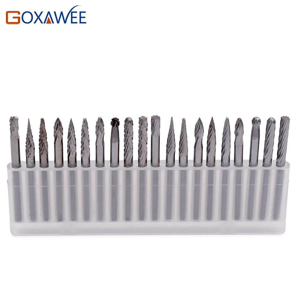 GOXAWEE 20pcs 3X3mm Tungsten Carbide Burs Rotary Tools Milling Cutter Dremel Tools Accessories Mini Electric Drill Power Tools
GOXAWEE 20pcs 3X3mm Tungsten Carbide Burs Rotary Tools Milling Cutter Dremel Tools Accessories Mini Electric Drill Power Tools