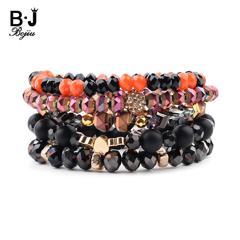 BOJIU 5 Pcs/Set Trendy Multilayer Crystal Charm Bracelets Women Orange Black Gray Purple Crystal Heart Ball Bracelet BCSET243
BOJIU 5 Pcs/Set Trendy Multilayer Crystal Charm Bracelets Women Orange Black Gray Purple Crystal Heart Ball Bracelet BCSET243