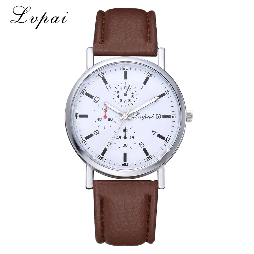 LVPAI fashion men's leather stainless steel watch 2018 simple small seconds digital scale white dial unisex quartz wrist watch 6
LVPAI fashion men's leather stainless steel watch 2018 simple small seconds digital scale white dial unisex quartz wrist watch 6