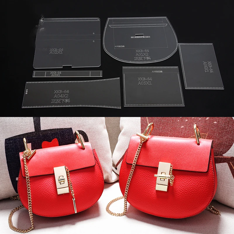 Acrylic Stencil 1Set Template Pattern for Lovely Shoulder Bag Soft Leather Craft Pattern DIY Simple Style Bag Sewing Pattern
Acrylic Stencil 1Set Template Pattern for Lovely Shoulder Bag Soft Leather Craft Pattern DIY Simple Style Bag Sewing Pattern