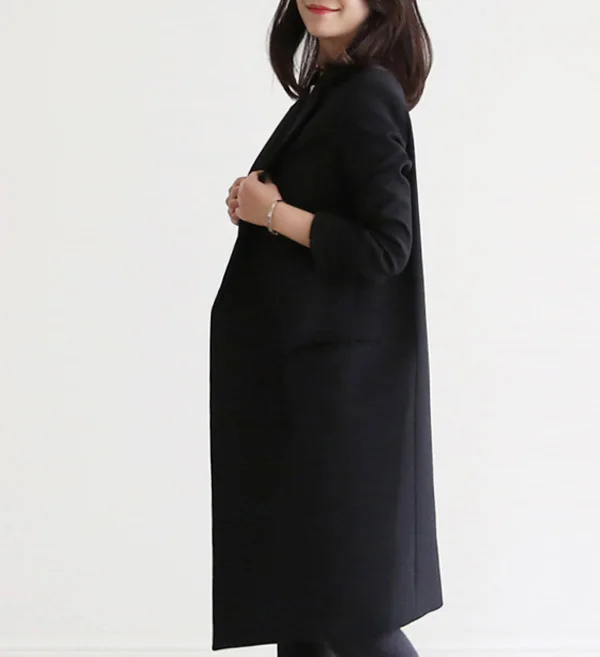 Women Long Blazer Casual Solid Hidden Button Suit Jackets Office Ladies Plus Size Business Coats Female
Women Long Blazer Casual Solid Hidden Button Suit Jackets Office Ladies Plus Size Business Coats Female