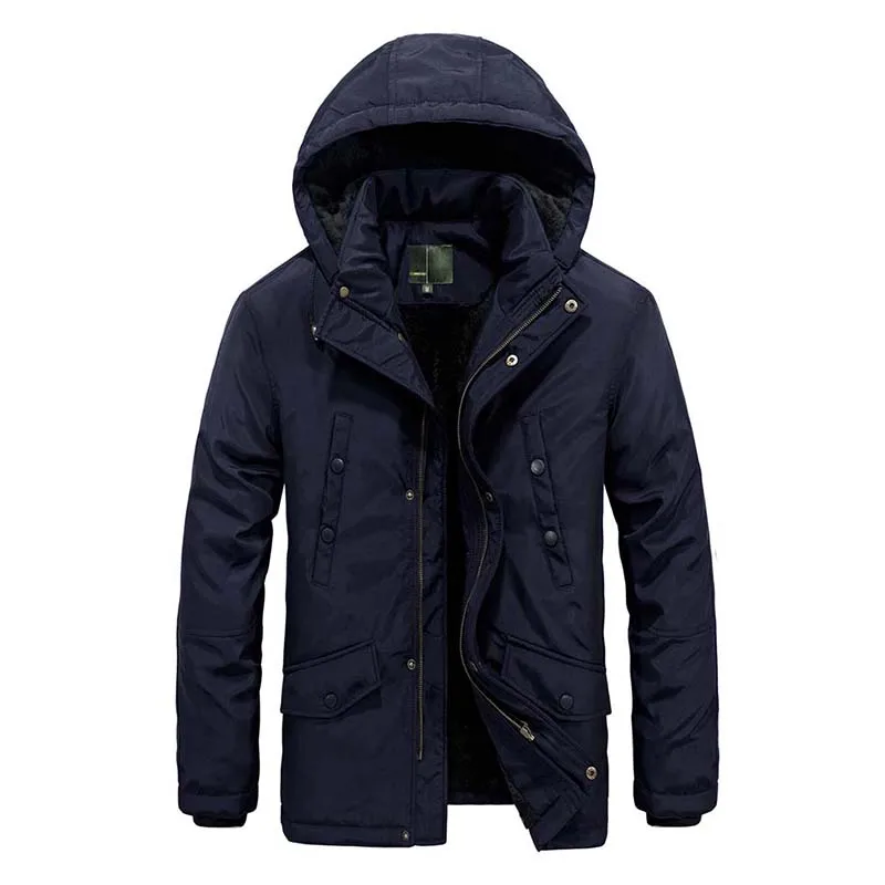 Autumn Winter Hooded Windbreaker Mens Jacket Coats Thick Warm Fleece Lining Parka Military Style Army OUTWEARS Man Clothes
Autumn Winter Hooded Windbreaker Mens Jacket Coats Thick Warm Fleece Lining Parka Military Style Army OUTWEARS Man Clothes