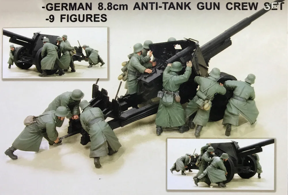 1/35 Uncolor 8.8cm Anti-Tank man crew - 9 Figures toy Resin Model Miniature Kit unassembly Unpainted
1/35 Uncolor 8.8cm Anti-Tank man crew - 9 Figures toy Resin Model Miniature Kit unassembly Unpainted